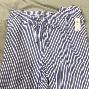 Striped Blue Pajama Pants